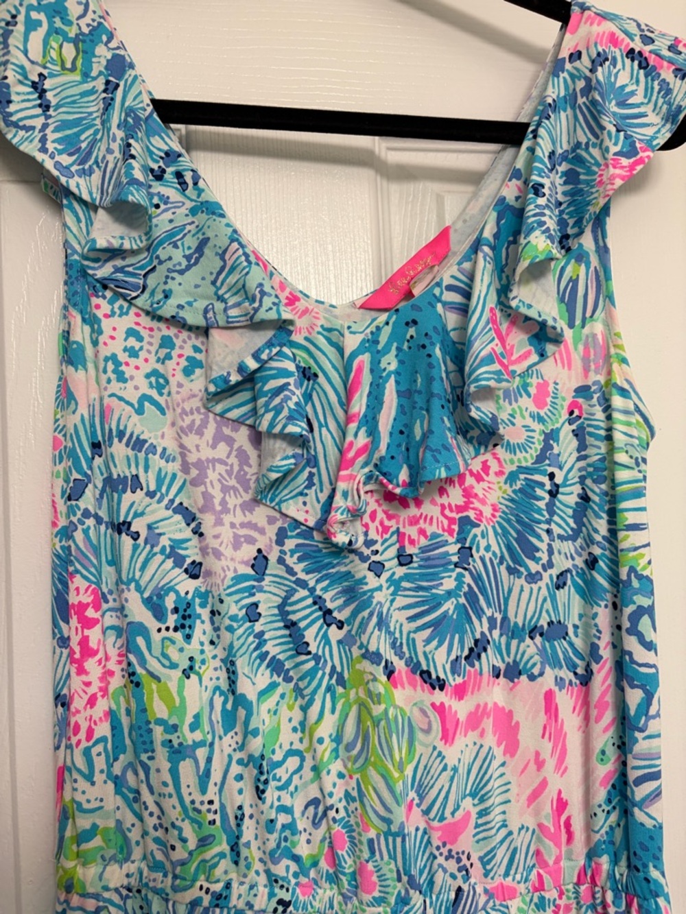 Lilly Pulitzer Alessa sink or swim romper - Picture 3 of 5